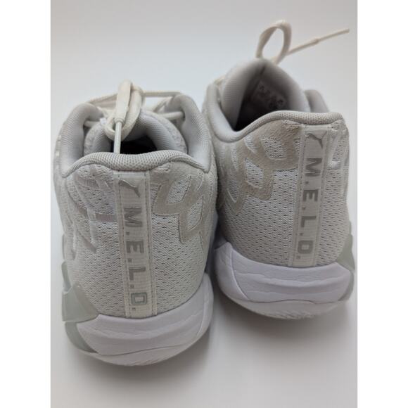 PUMA MB.01 Lo Team Colors - Triple White - Size 10.5 - Pure Money- Metallic Melo - Picture 8 of 9